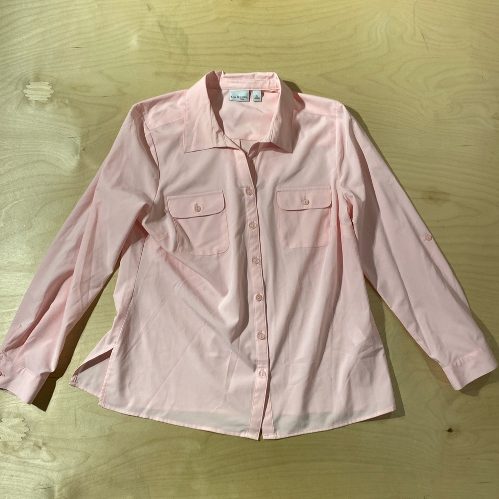 Kim Rogers Soft Pink Button Up Blouse PL (QL)